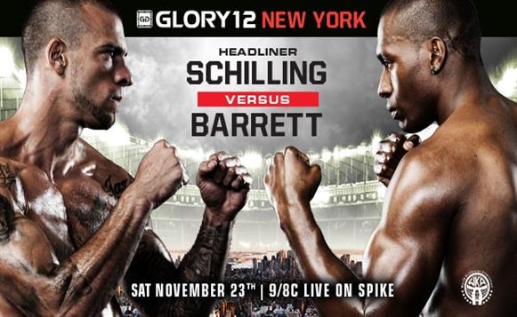 GLORY 12全部对阵表出炉：乔·希林VS韦恩·巴雷特