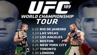 UFC189冠军巡回活动曝光 4冠军选手游历5国8城